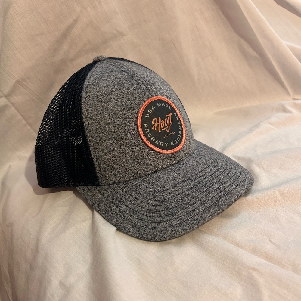 Gray and Black Men's Archery Hat